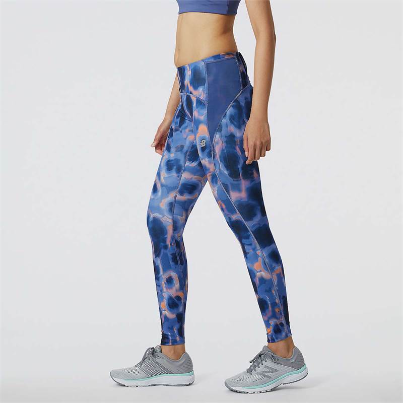 New Balance Womens Printed Impact Run Tights-2
